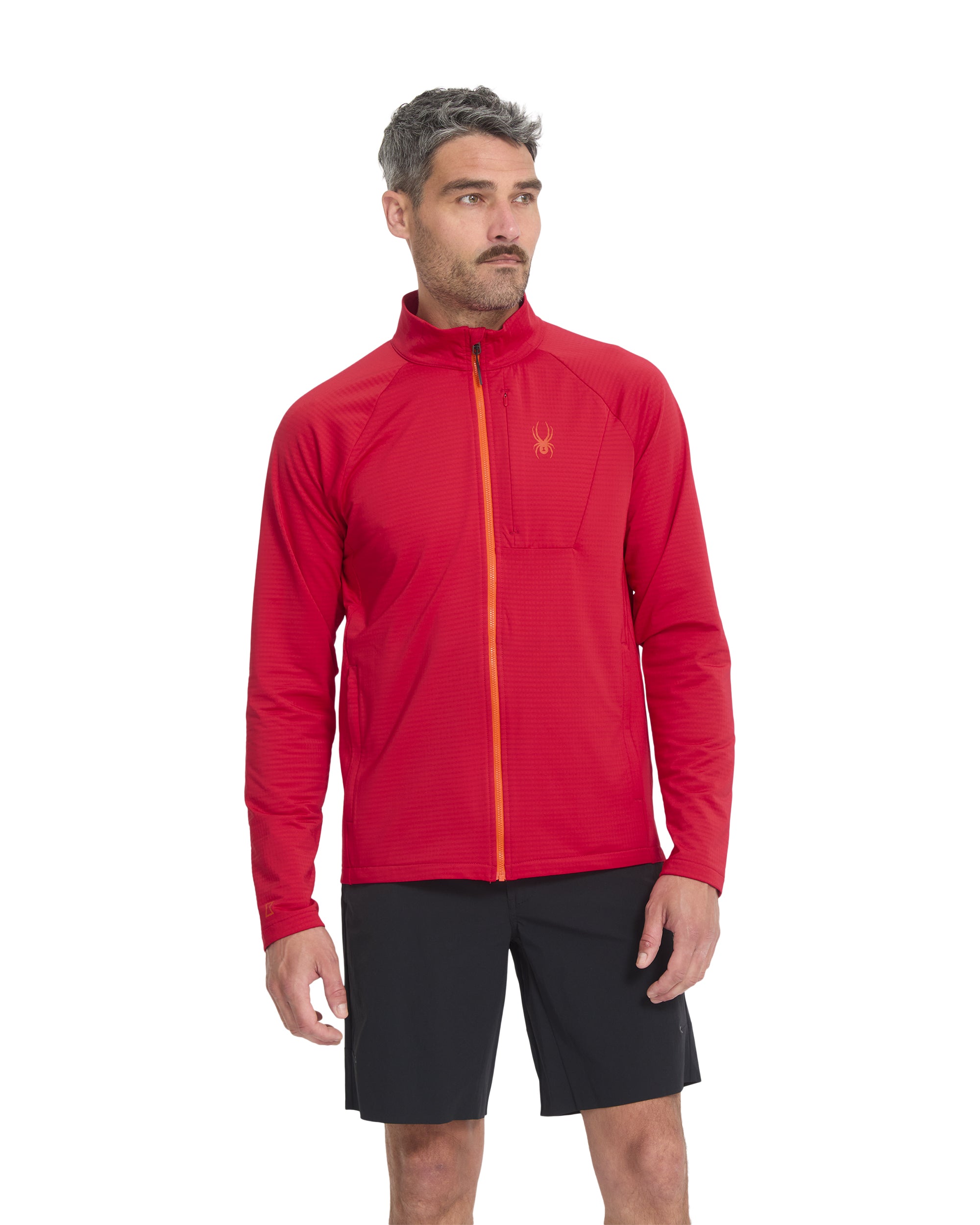 Men's GridWeb™ Fleece - Spyder Red