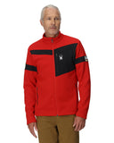 Mens Wengen Bandit Full Zip Jacket - Spyder Red