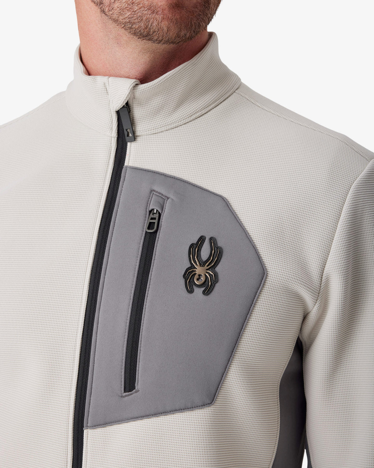 Men's Bandit Sweater Fleece Jacket - Light Grey