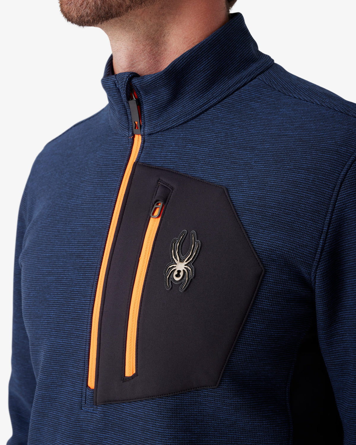 Men's Bandit Sweater Fleece 1/2 Zip - Indigo Melange