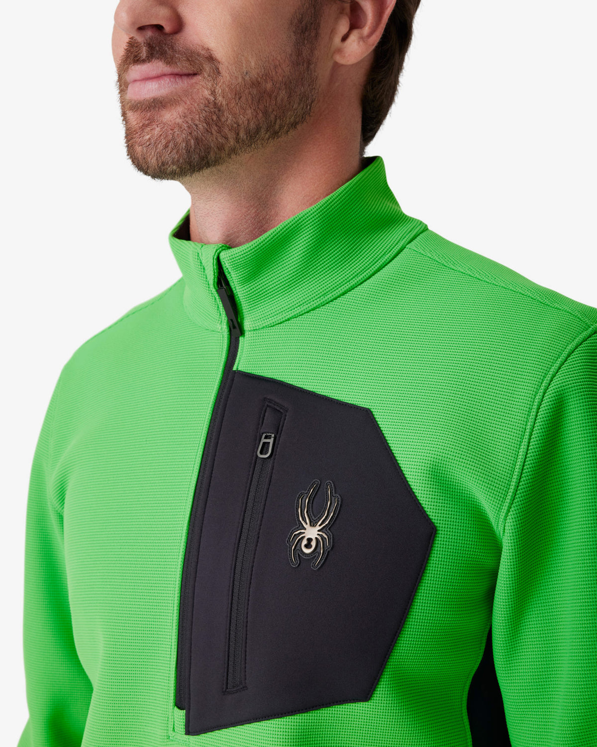 Men's Bandit Sweater Fleece 1/2 Zip - Strobe Green