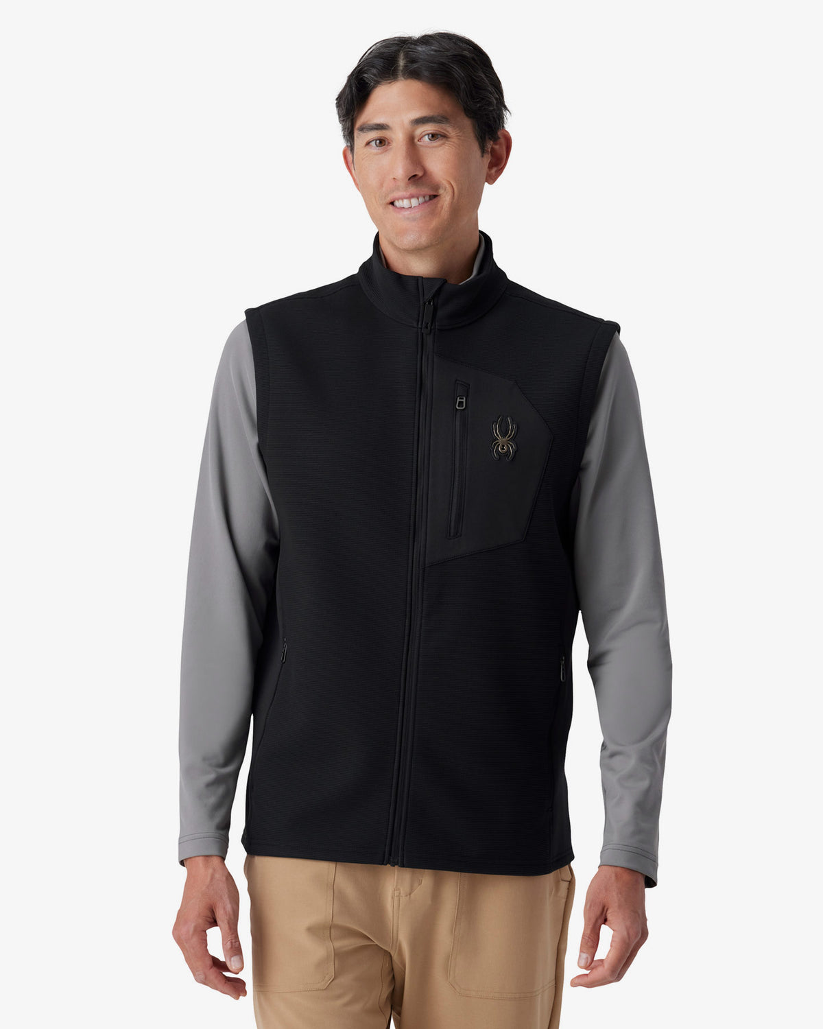 Men's Bandit Sweater Fleece Vest - Black