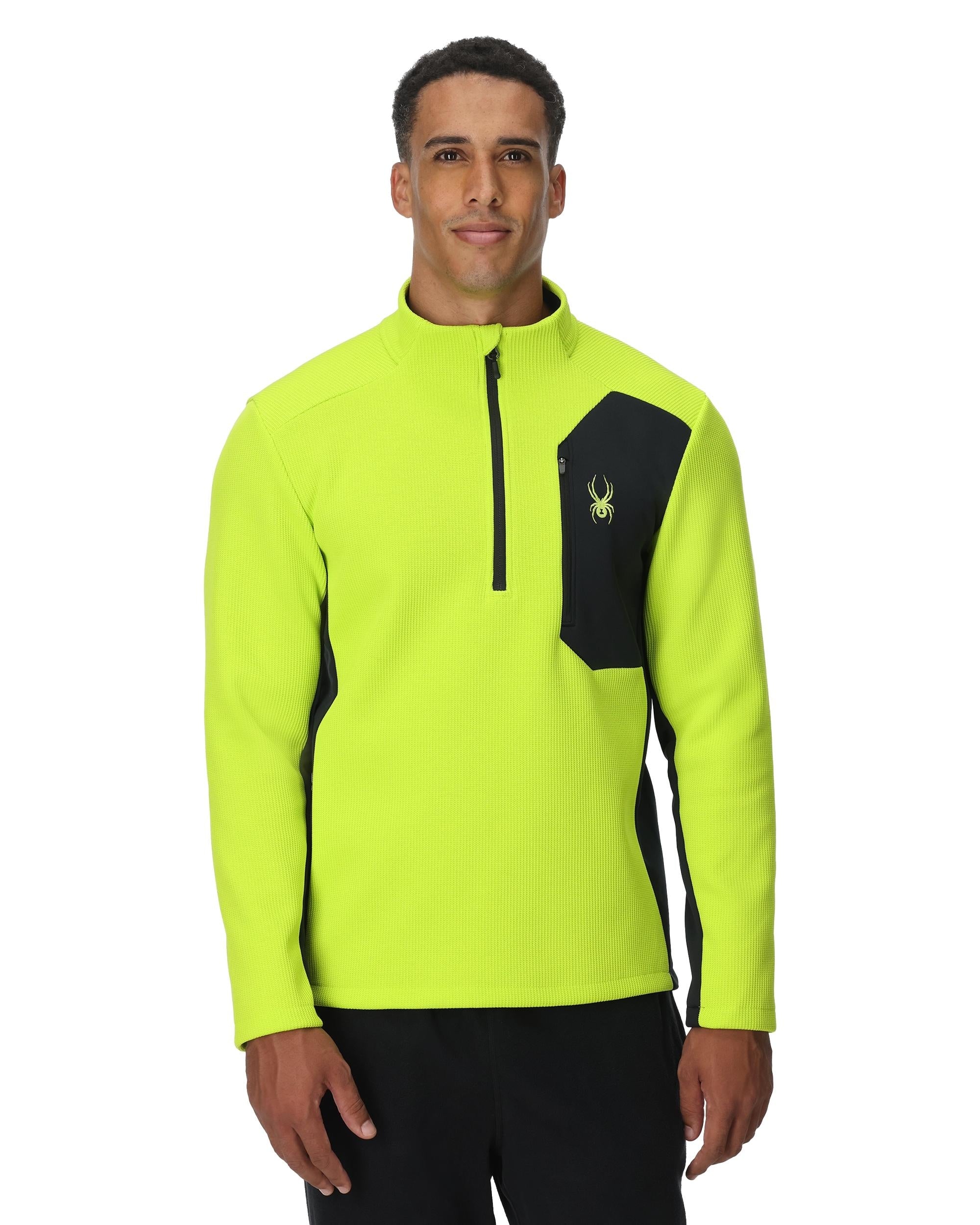 Men's Bandit Half Zip T-Neck - Lime – Spyder
