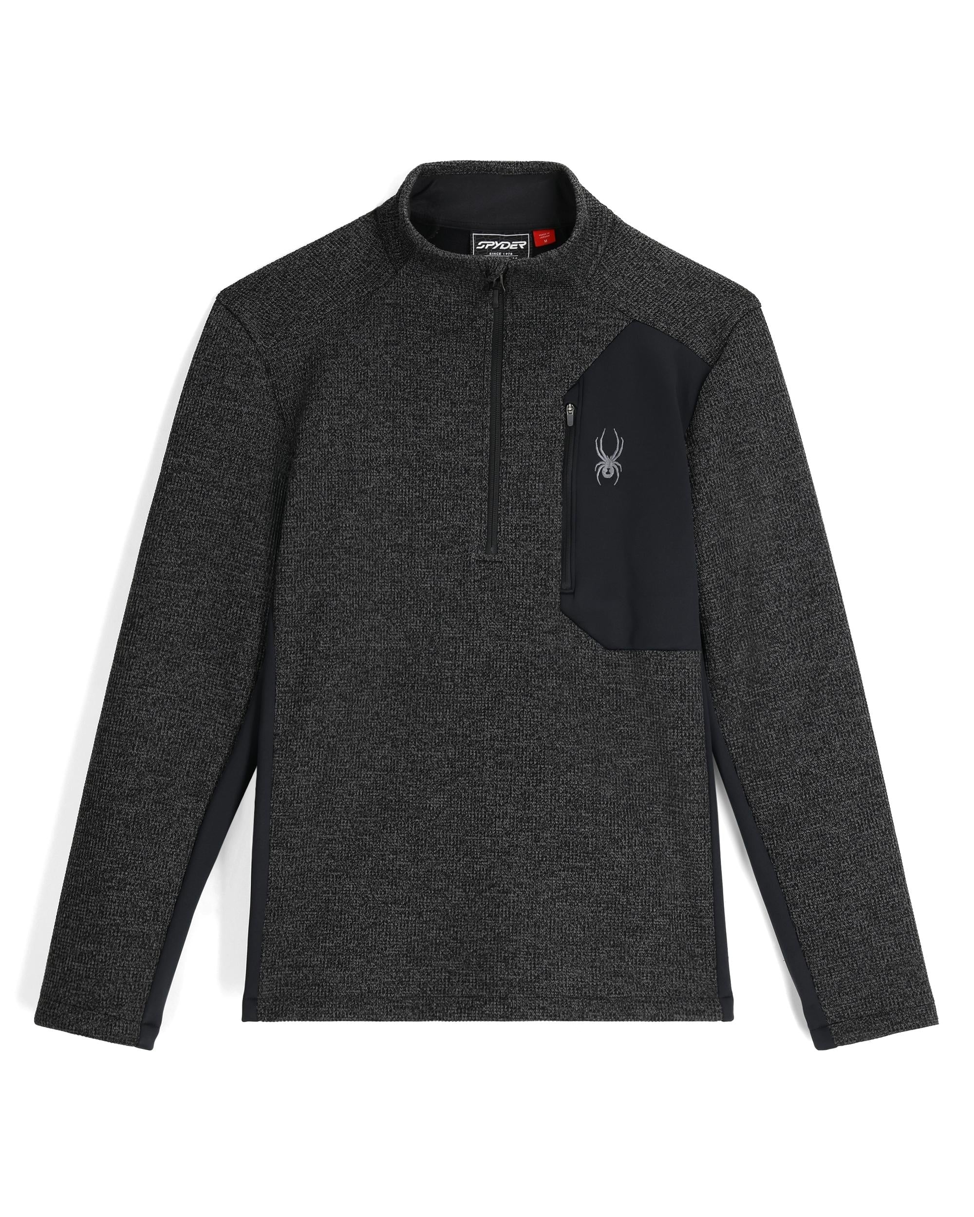 スキー SPYDER half zip sweater Spyder Men's Prospect Half Zip T-Neck Ski Base Layer at