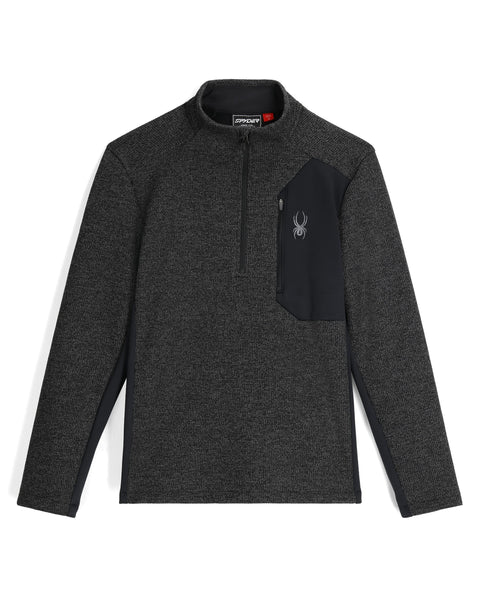 Men's Bandit Half Zip Jacket - Limestone Black – Spyder