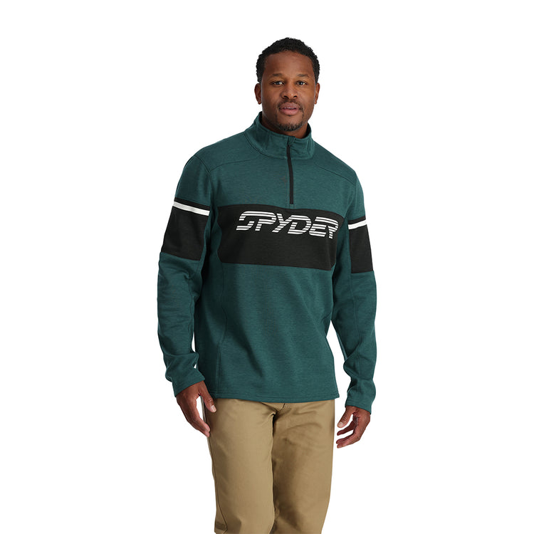 Mens Speed Fleece Half Zip - Cypress Green – Spyder