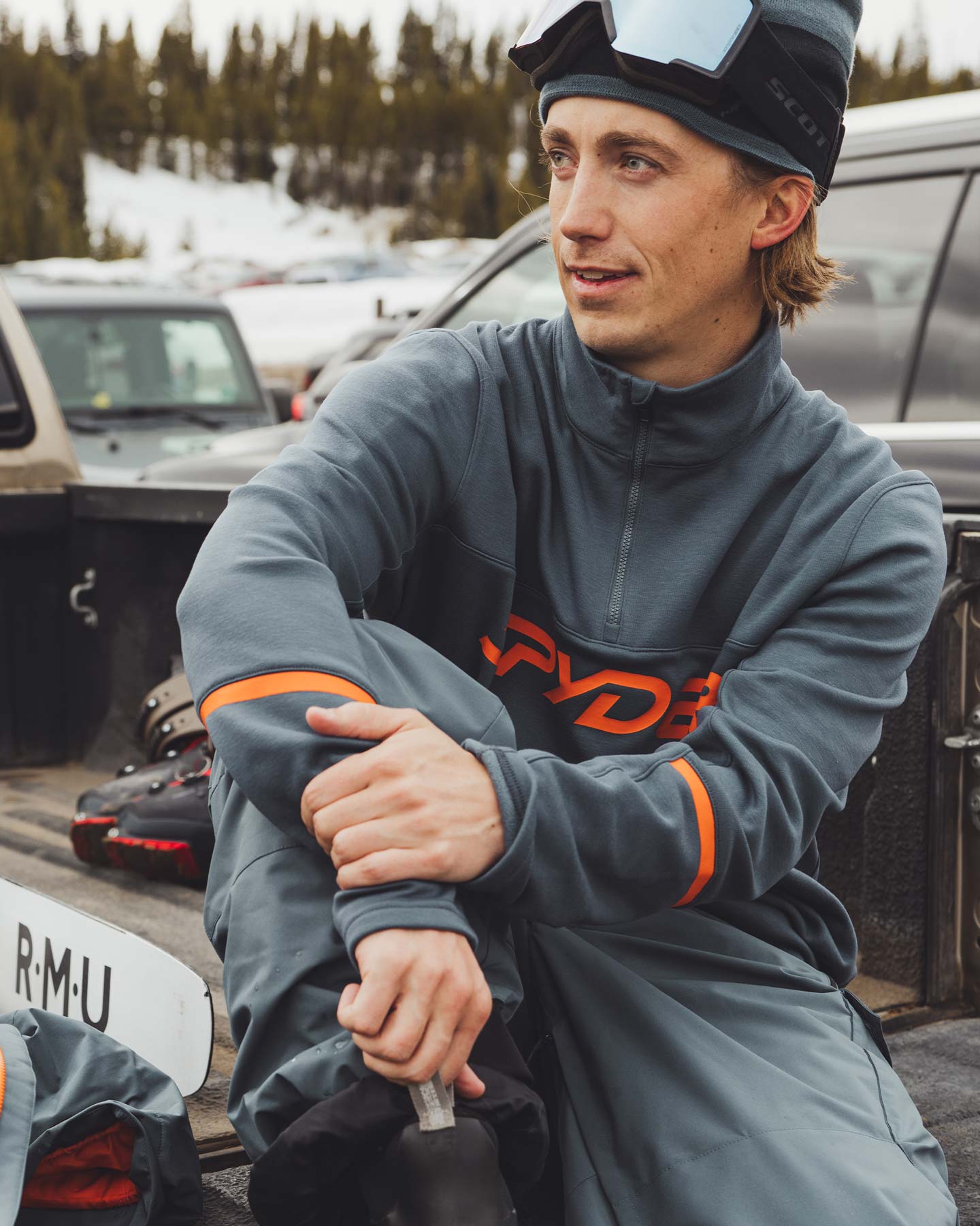 Mens Speed Fleece Half Zip Jacket - Slate Blue – Spyder