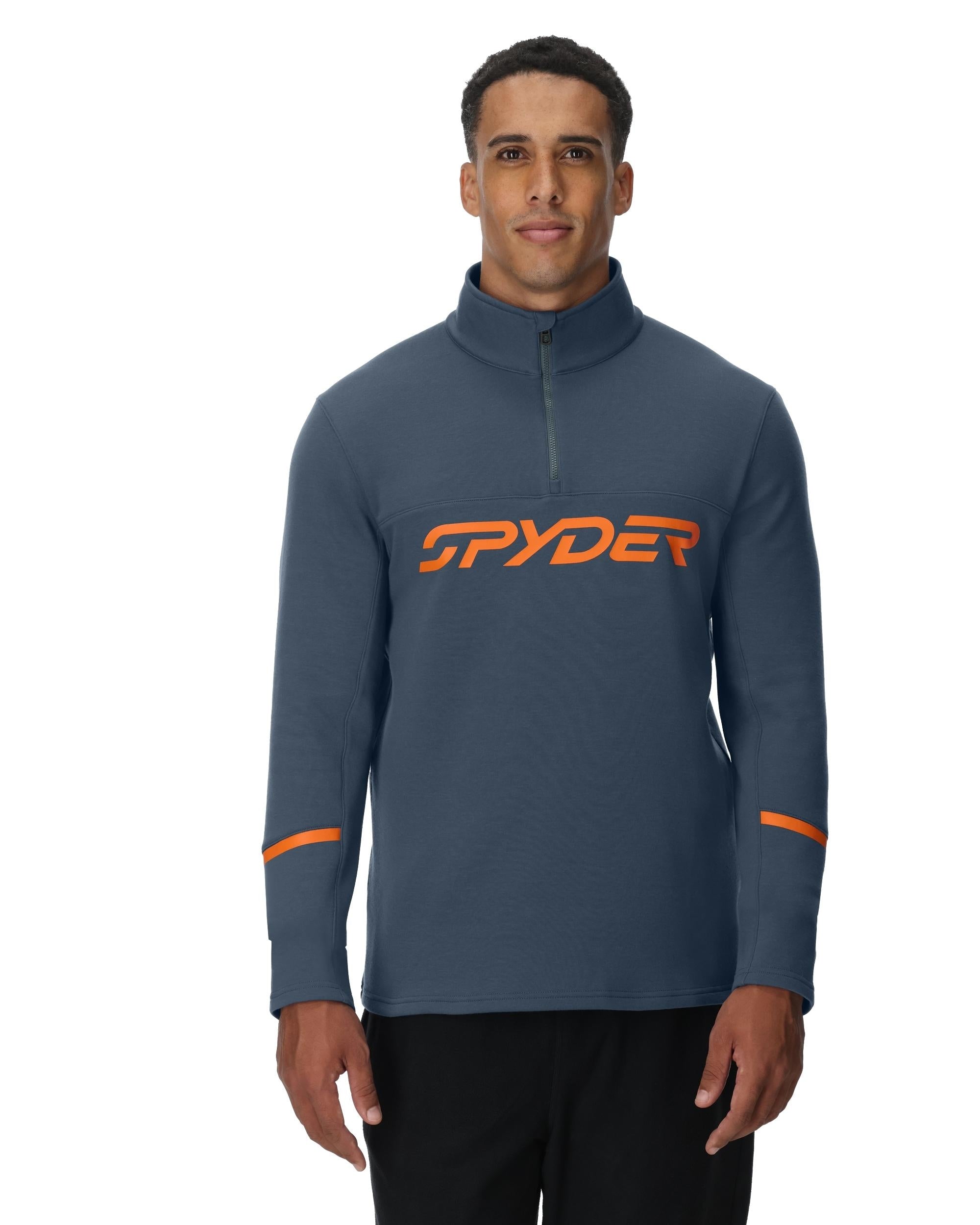 Mens Speed Fleece Half Zip Jacket - Slate Blue – Spyder
