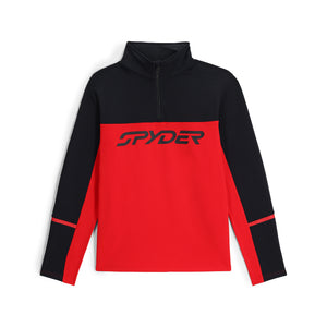 Mens Speed Half Zip T-Neck - Spyder Red