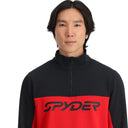 Mens Speed Half Zip T-Neck - Spyder Red