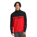Mens Speed Half Zip T-Neck - Spyder Red