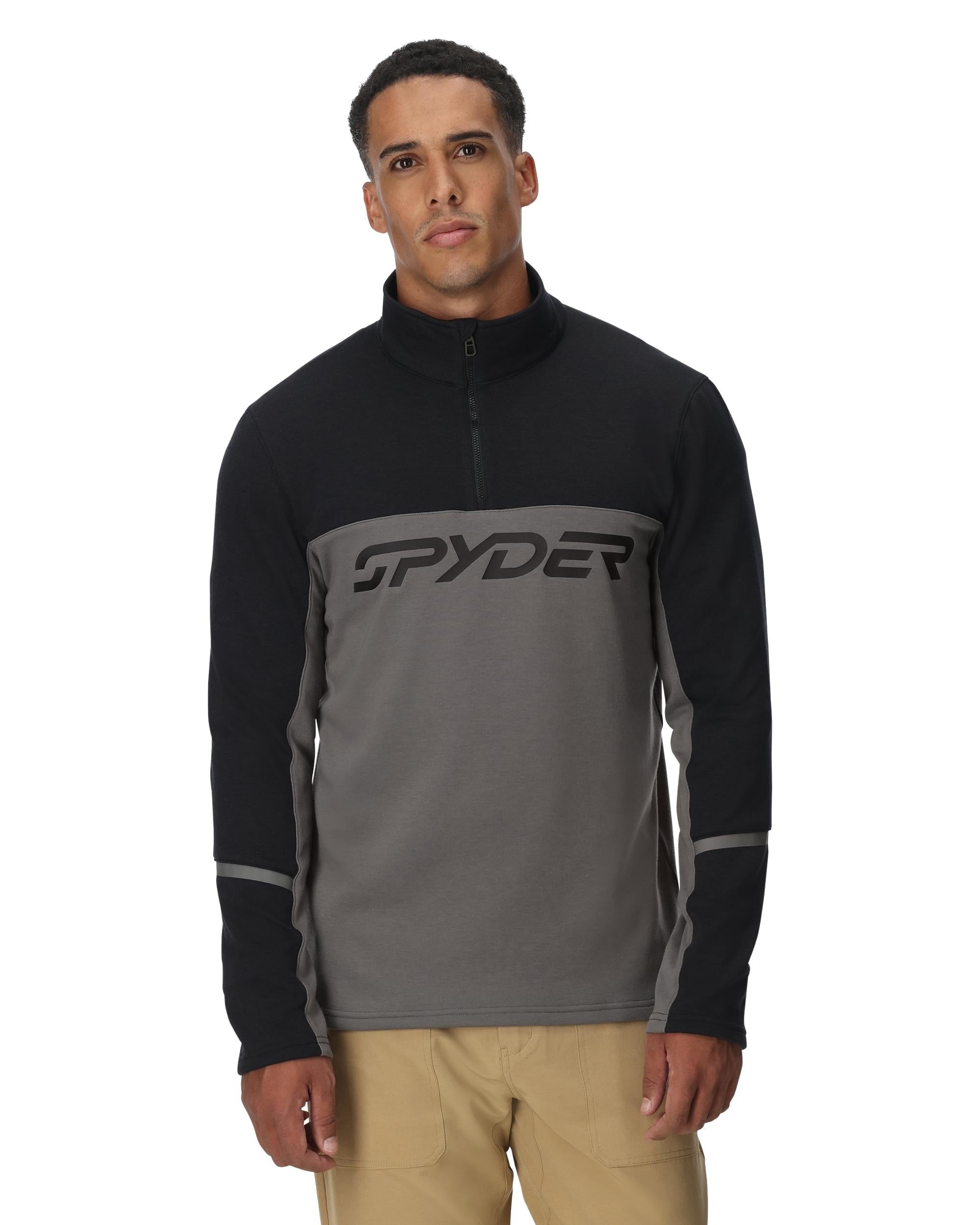 Mens Speed Fleece Half Zip Jacket- Storm – Spyder
