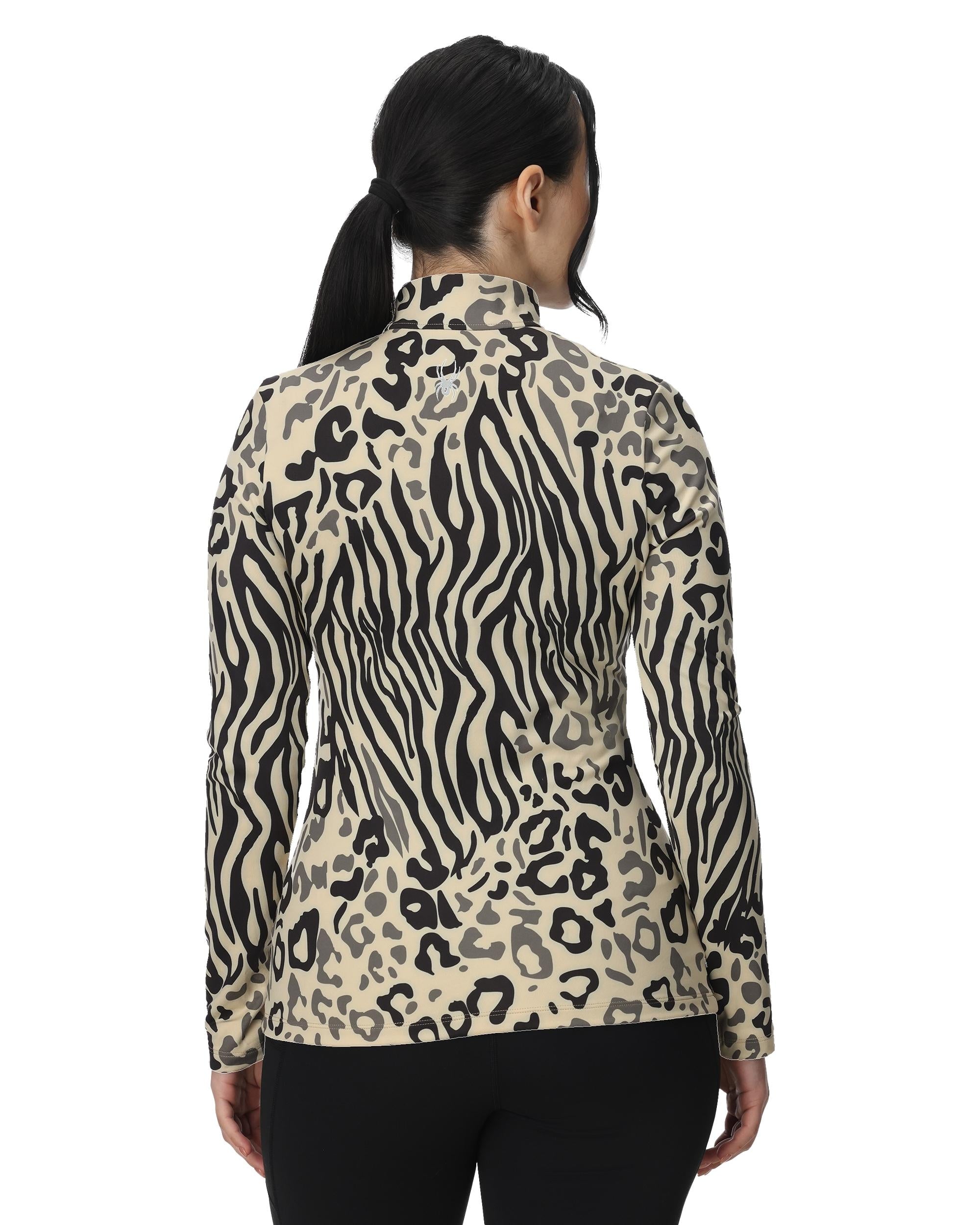 Women's Vivid Half Zip T-Neck - Animal Print – Spyder