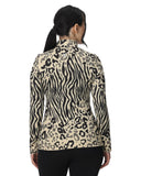 Womens Vivid Half Zip - Animal Print ANIMAL PRINT / XS
