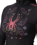 Black hoodie with colorful spider design and 'Spyder' branding on a white background