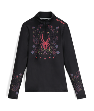 Womens Vivid Quarter Zip - Black