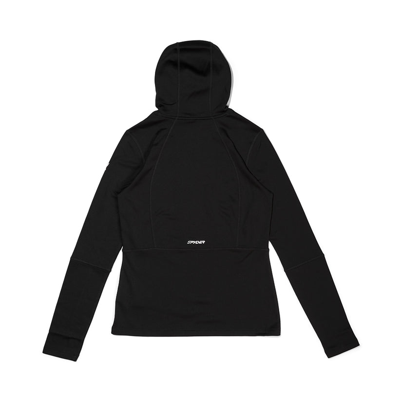 Womens Stretch Charger Hoodie - Black