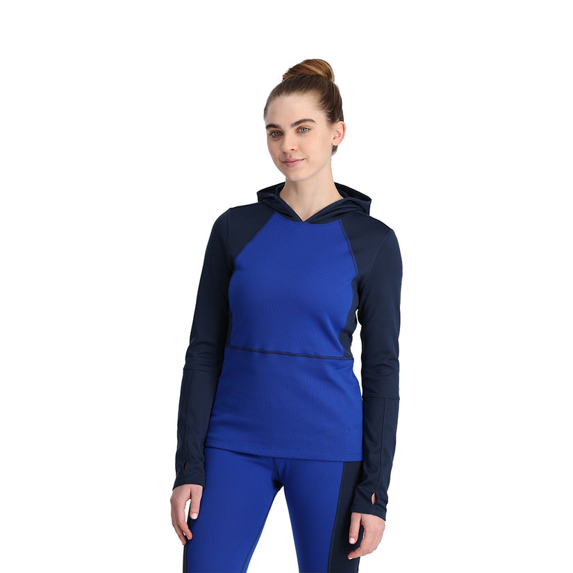 Womens Stretch Charger Hoodie - Electric Blue