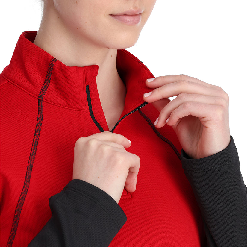 Womens Stretch Charger 1/2 Zip - Pulse
