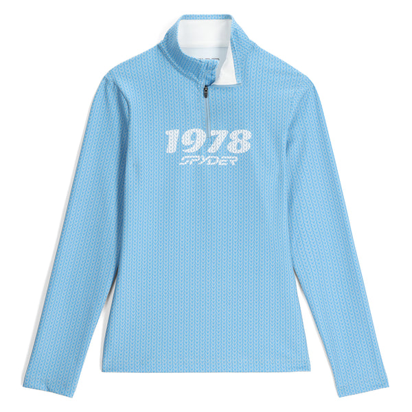 Womens Vivid Half Zip - Blue Drift – Spyder