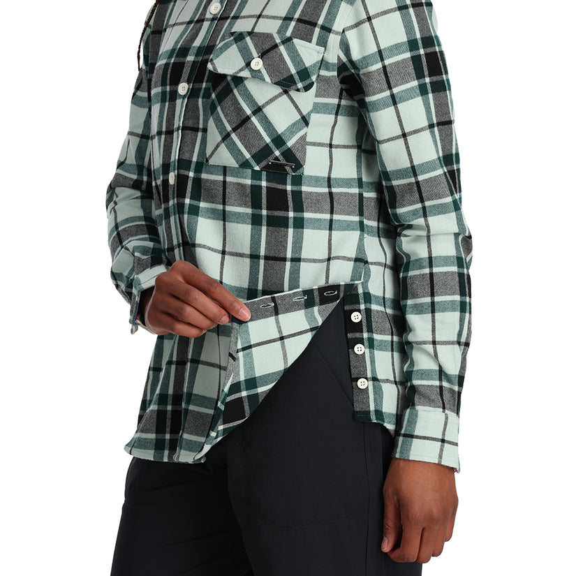 Womens Fab Flannel - Wintergreen