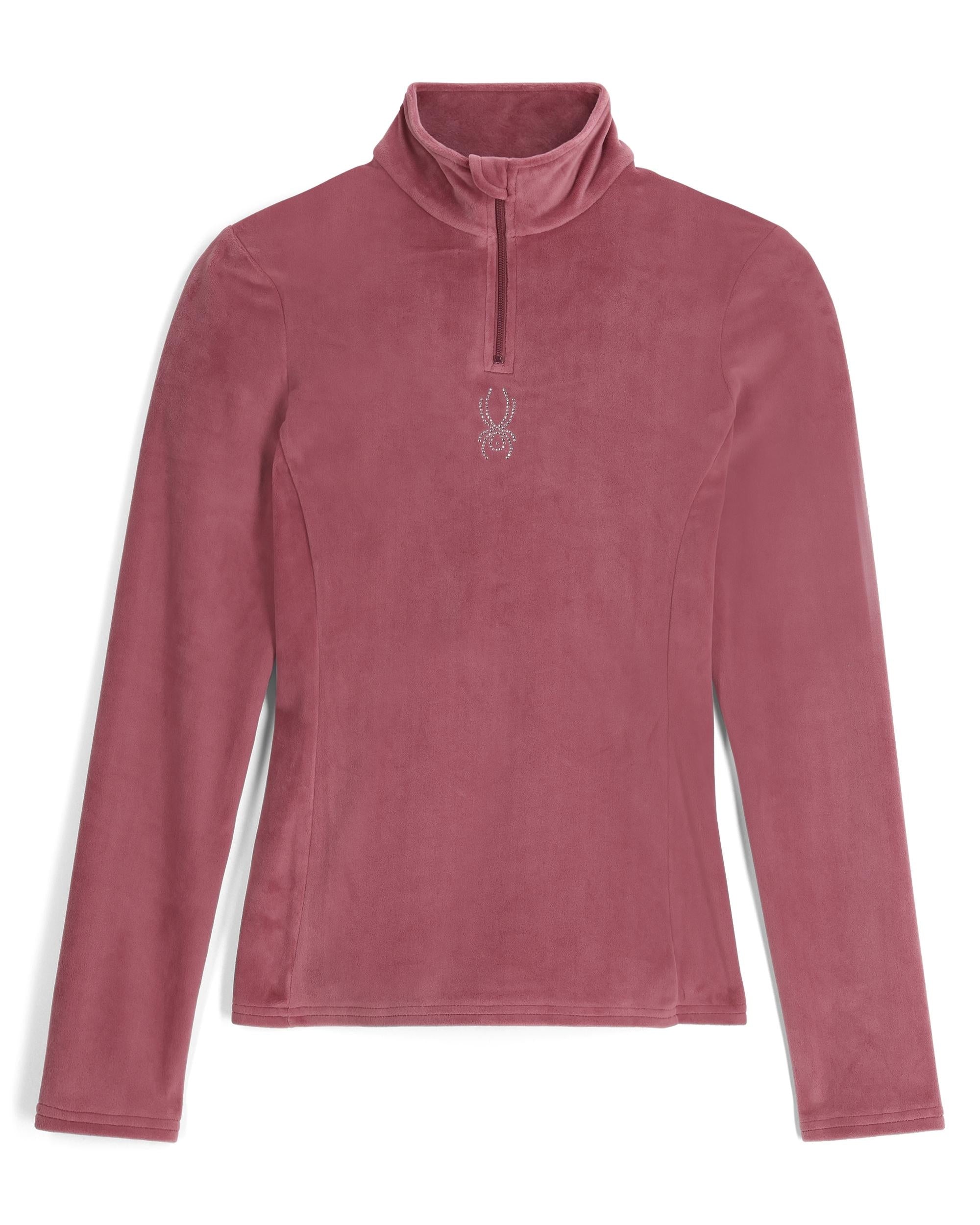 (取寄) スパイダー レディース シマー バグ 1/2 ジップ Spyder women Shimmer Bug 1/2 Zip Acai Womens Shimmer Bug Half Zip T-Neck - Acai – Spyder