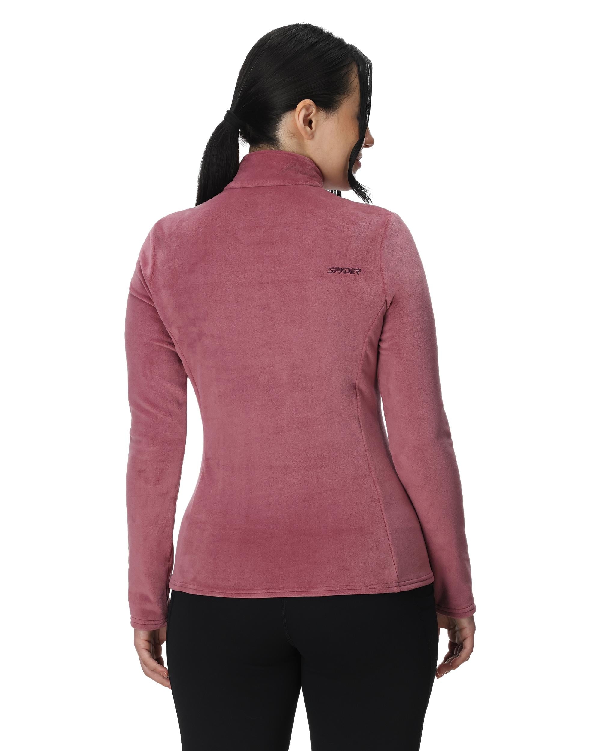 Women's Shimmer Bug Half Zip T-Neck - Acai – Spyder