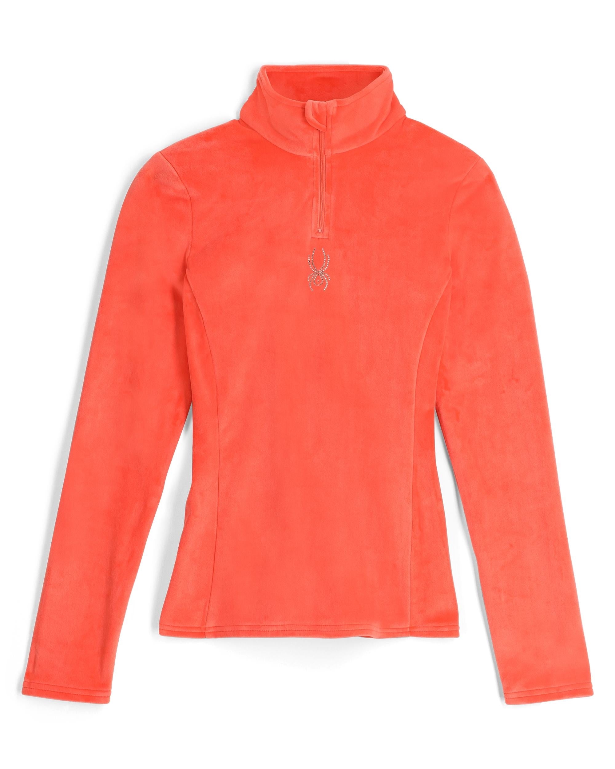 Womens Shimmer Bug Half Zip T-Neck - Lime – Spyder