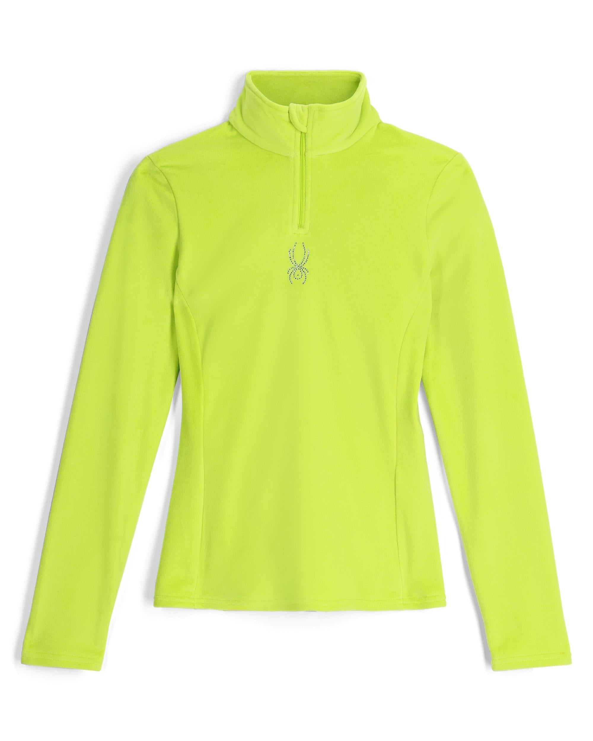 Women's Shimmer Bug Half Zip T-Neck - Lime – Spyder