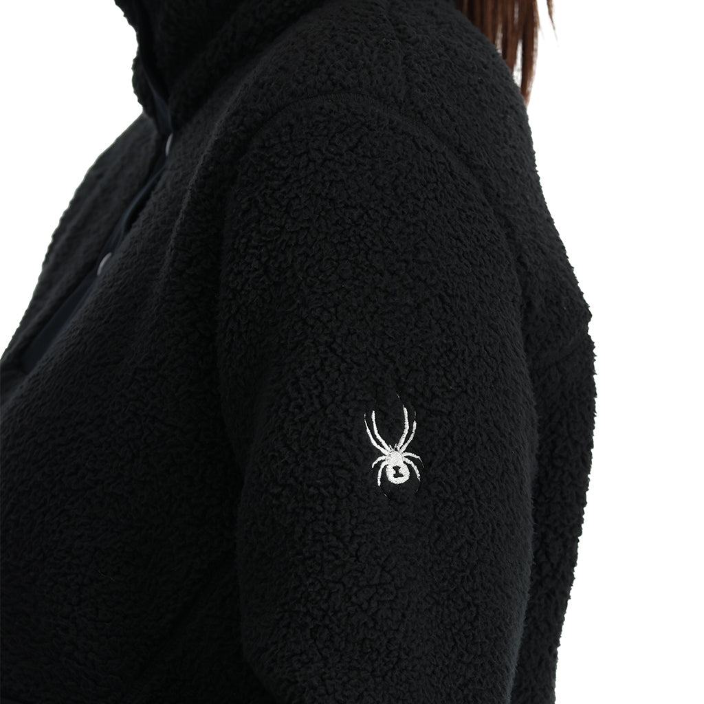 Womens Slope Quarter Zip - Black