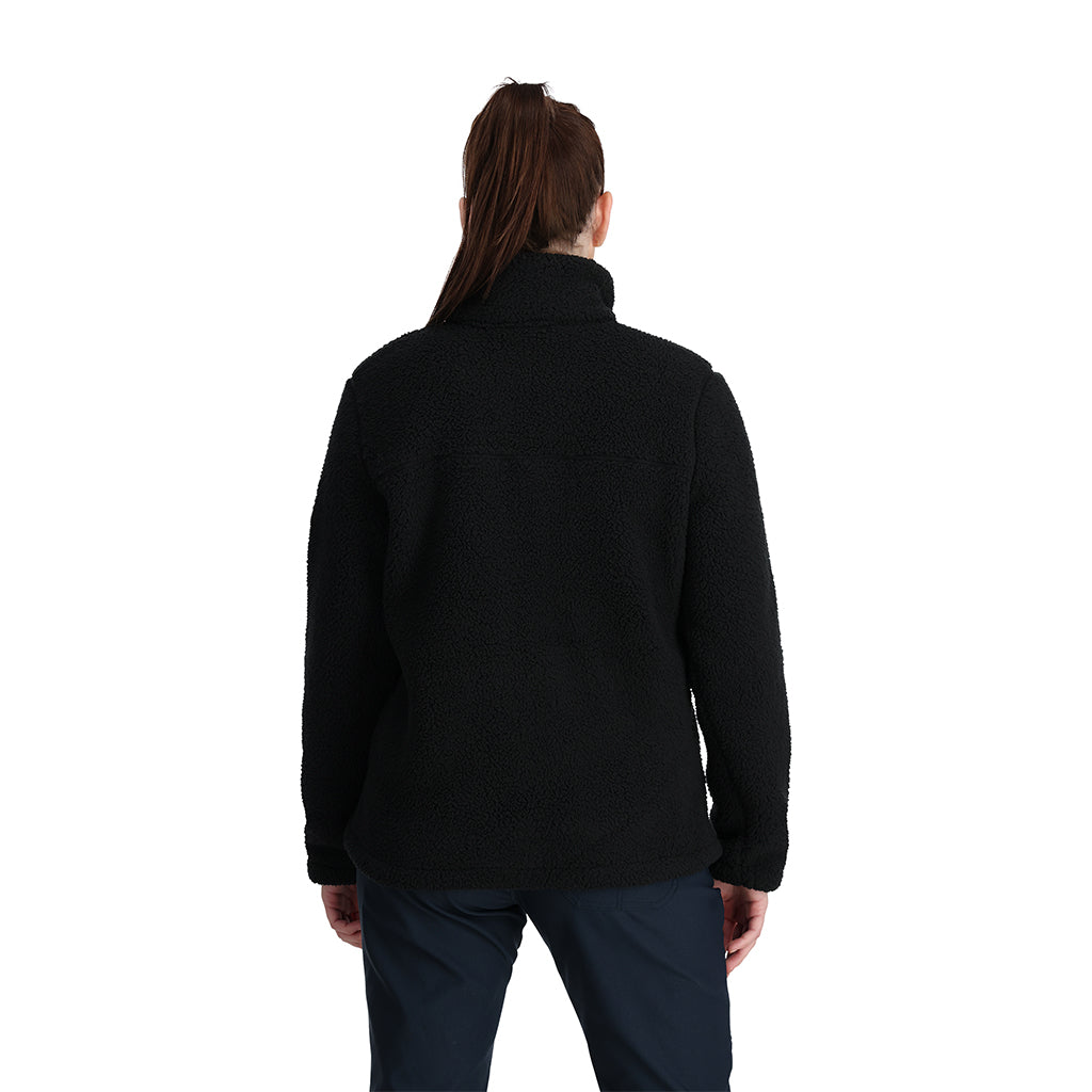 Womens Slope Quarter Zip - Black