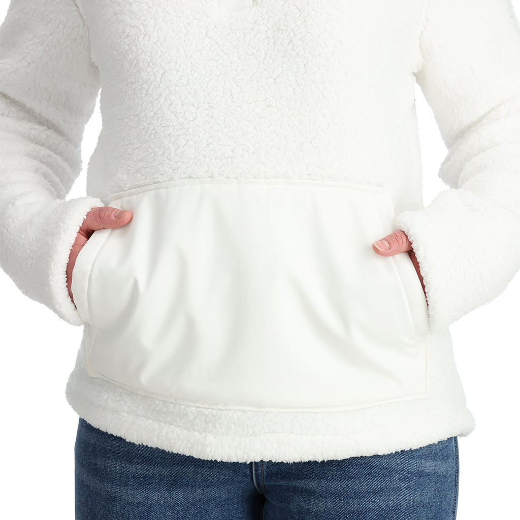 Womens Slope Quarter Zip - White
