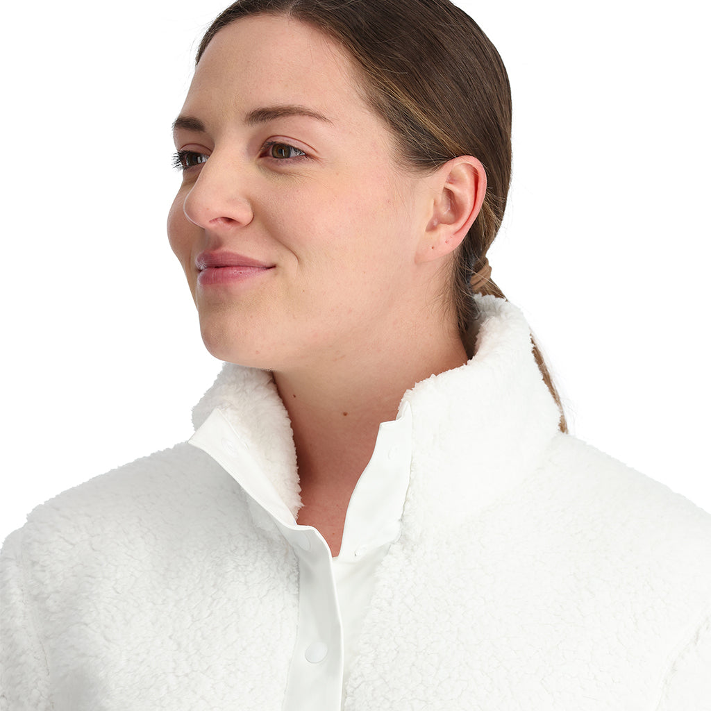 Womens Slope Quarter Zip - White