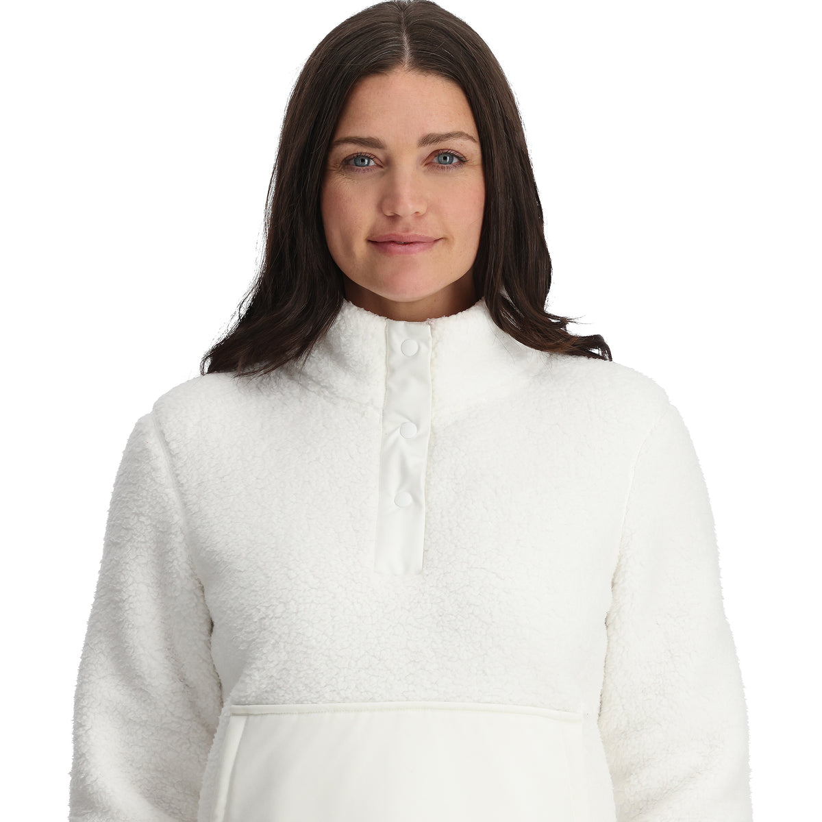 Womens Slope Quarter Zip - White