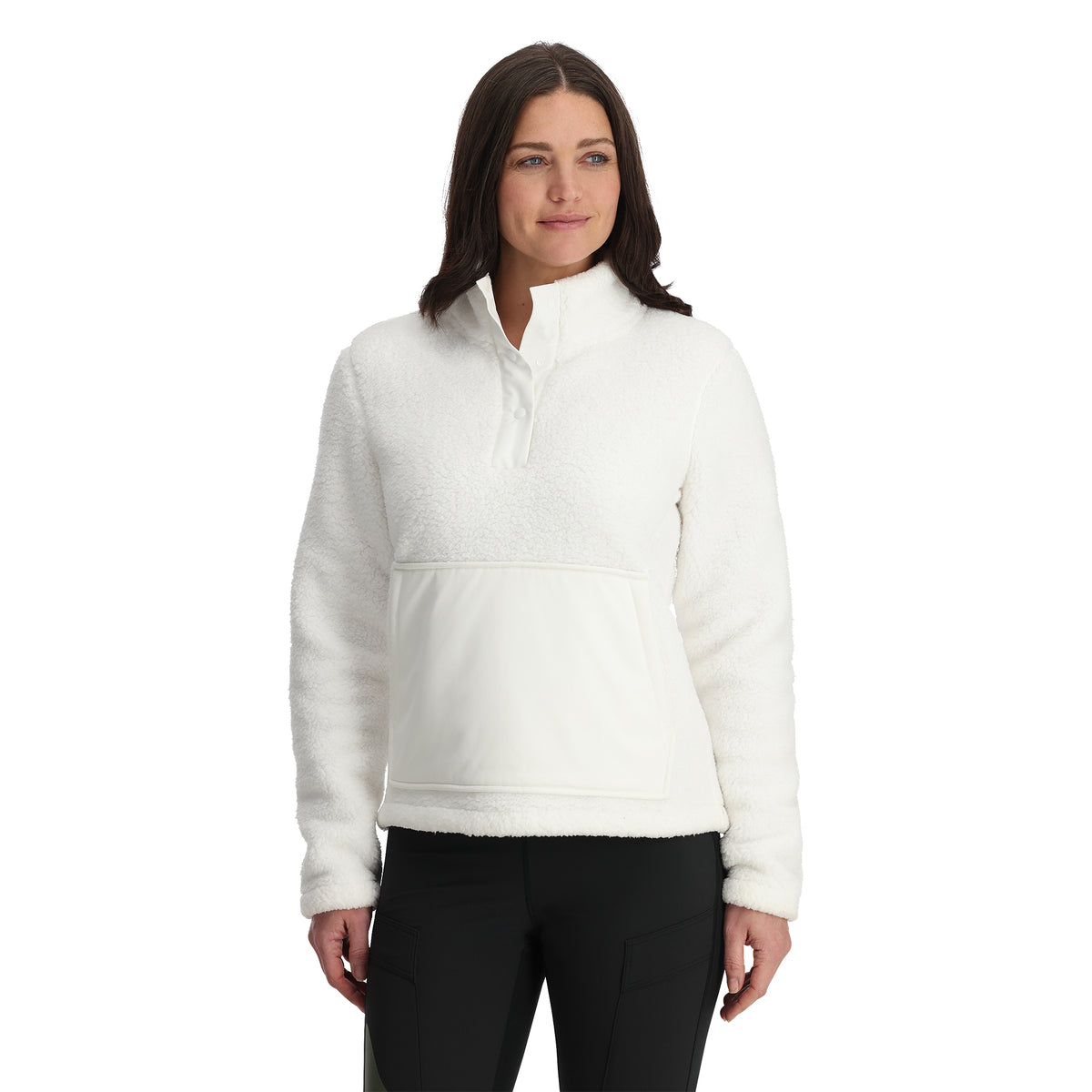 Womens Slope Quarter Zip - White