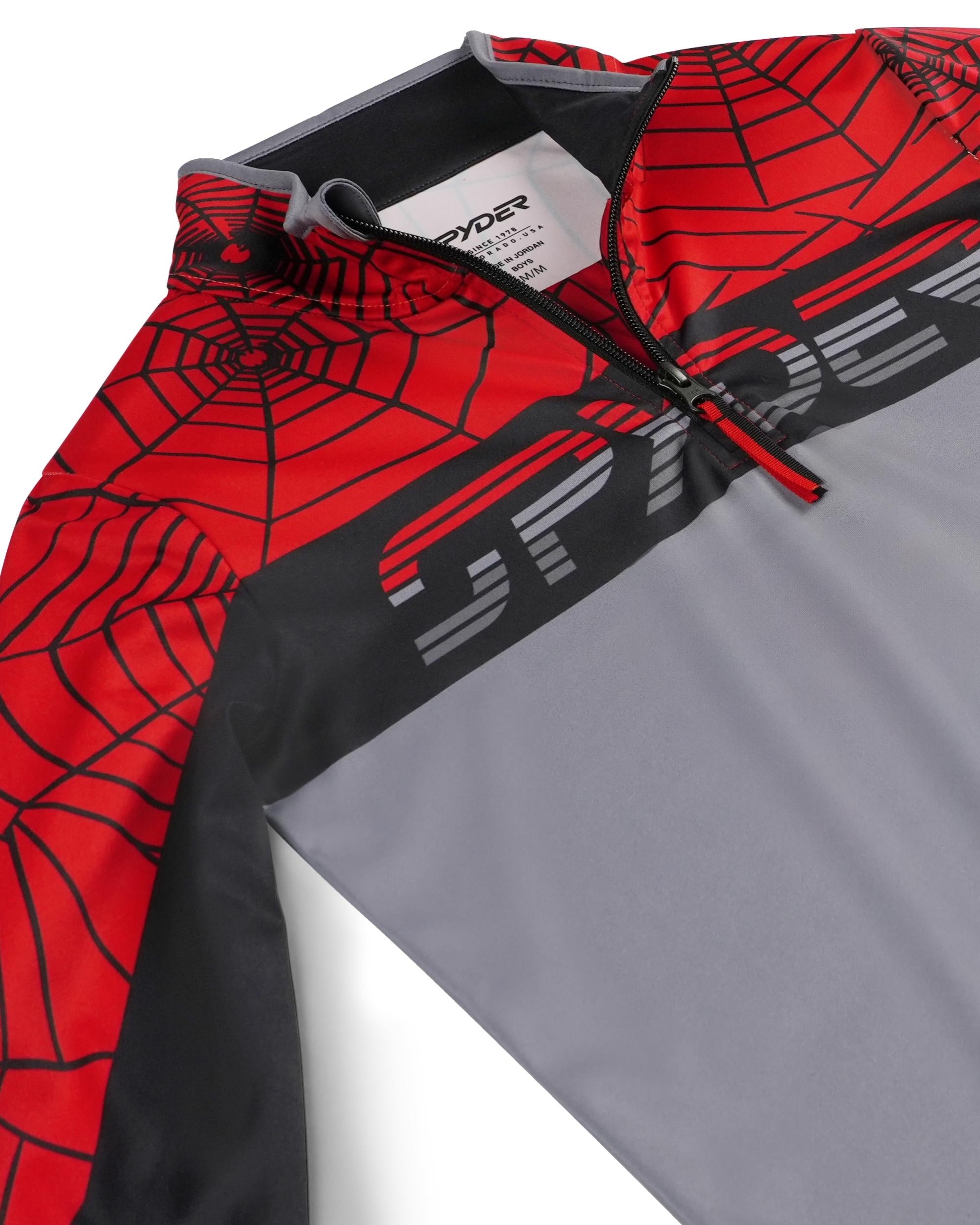 Boys' Ryder Half Zip T-Neck - Spyder Red