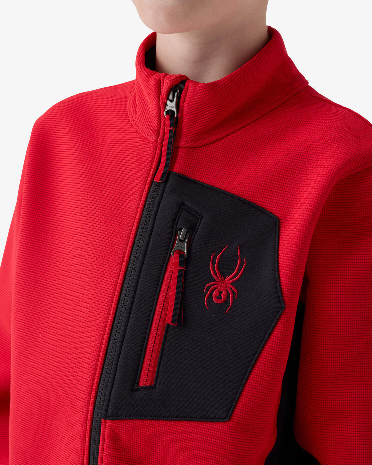 Boys' Bandit Sweater Fleece Jacket - Spyder Red