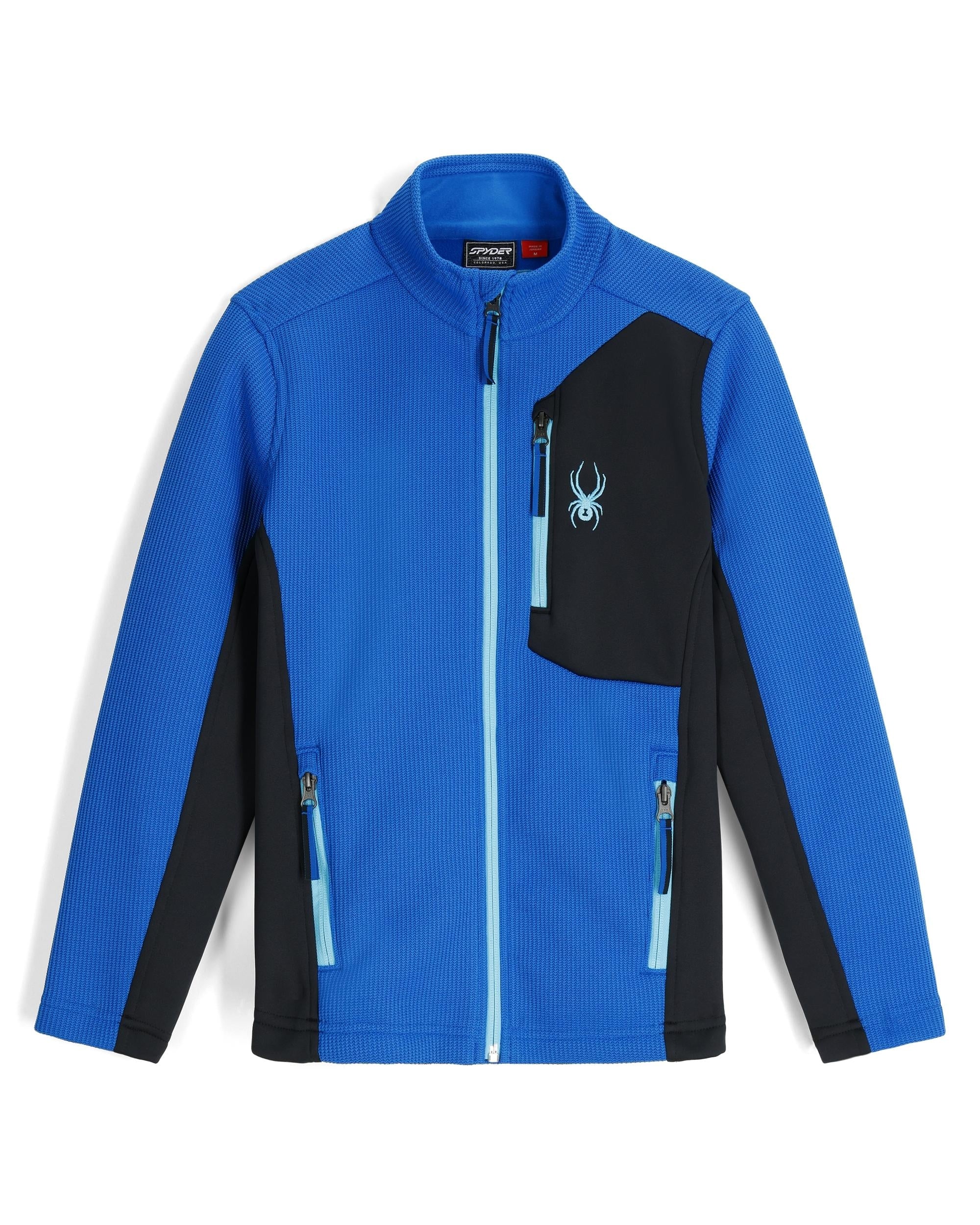 Boys Full Zip Bandit Fleece Jacket - Black – Spyder