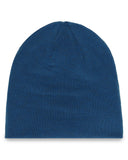 Blue beanie on a white background