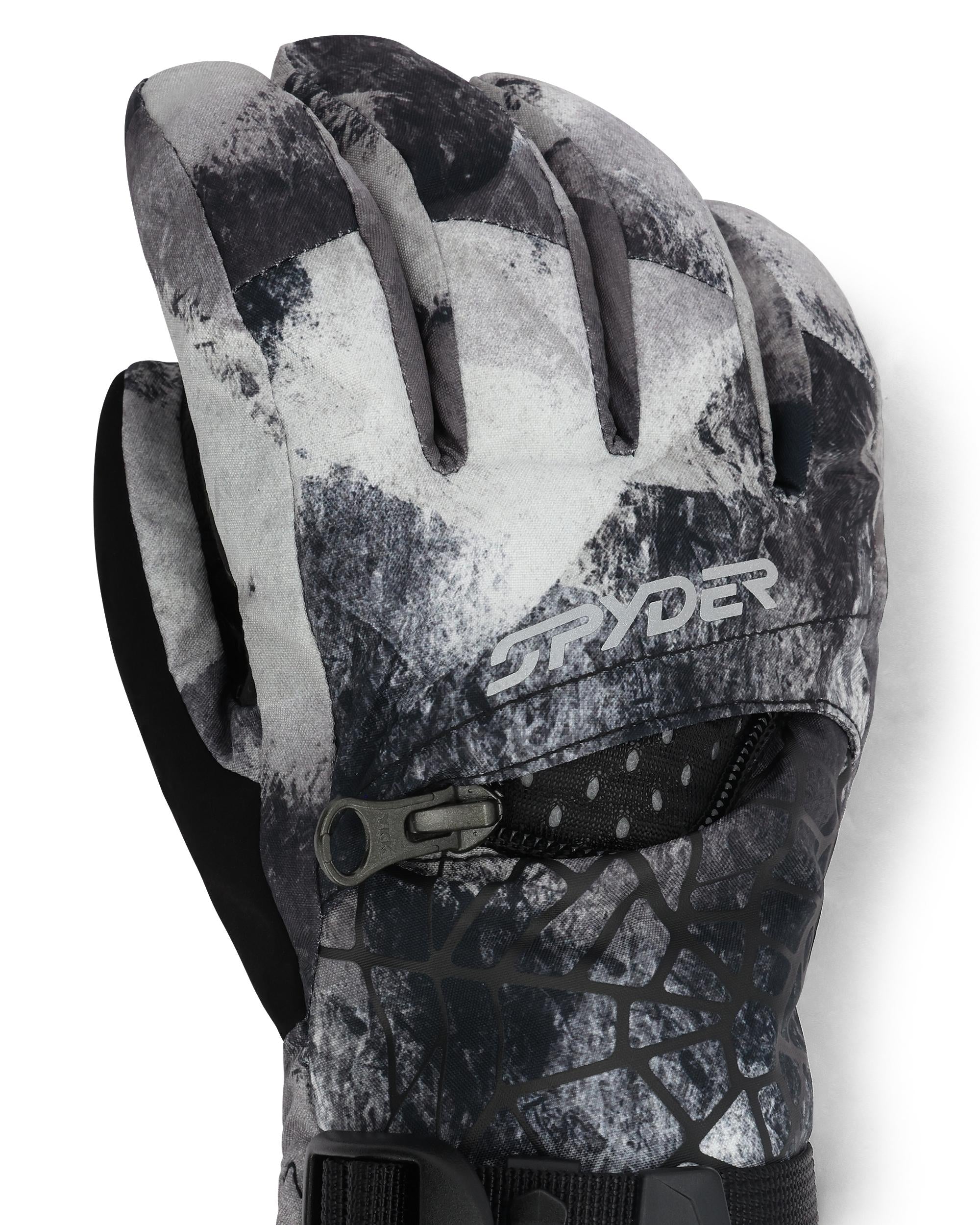 Boys' Overweb Gloves - Black Camo – Spyder