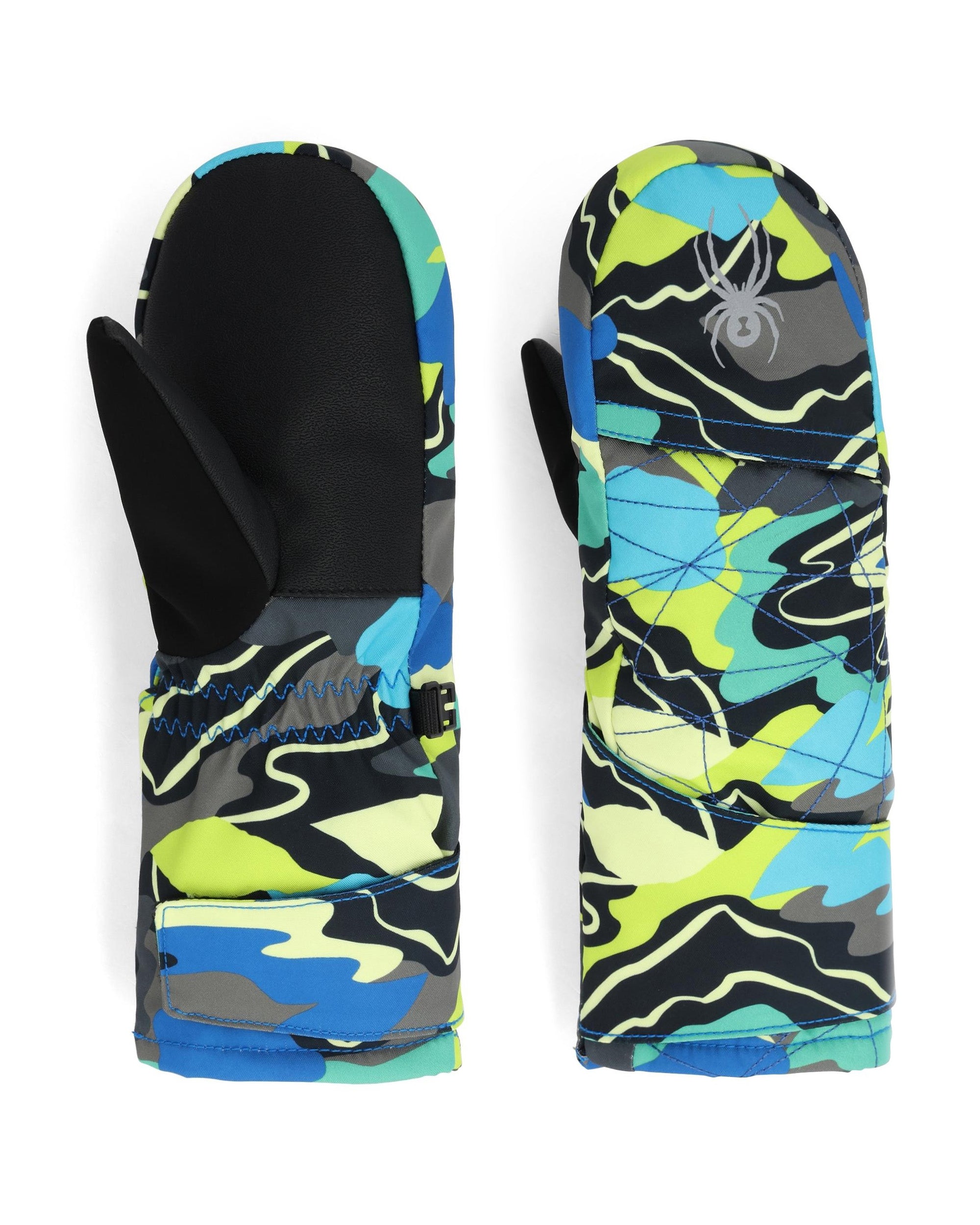 Little Kids Cubby Mittens - Cobalt Mountain Clouds – Spyder