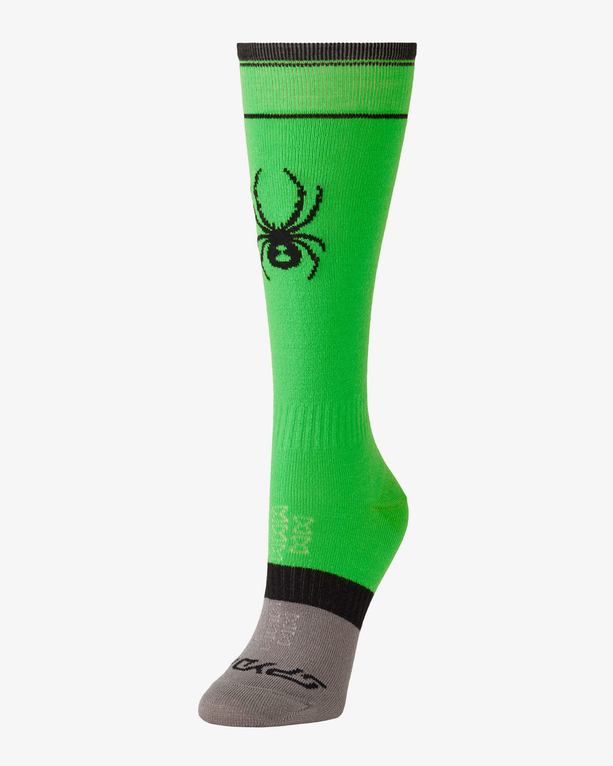Boys' Youth Bug Liner Ski Socks - Strobe Green