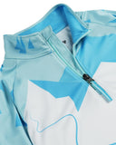 Girls Surface Half Zip Jacket - Crystal Blue