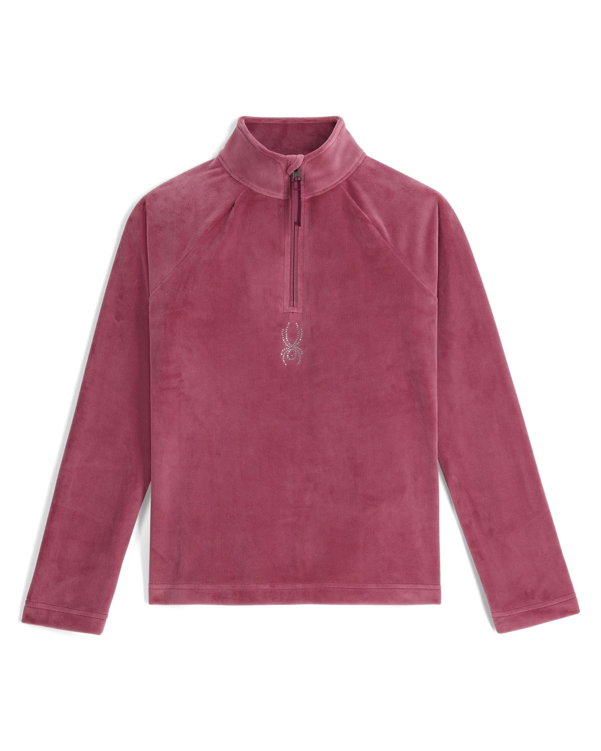 Girls Shimmer Bug Half Zip T-Neck - Acai – Spyder