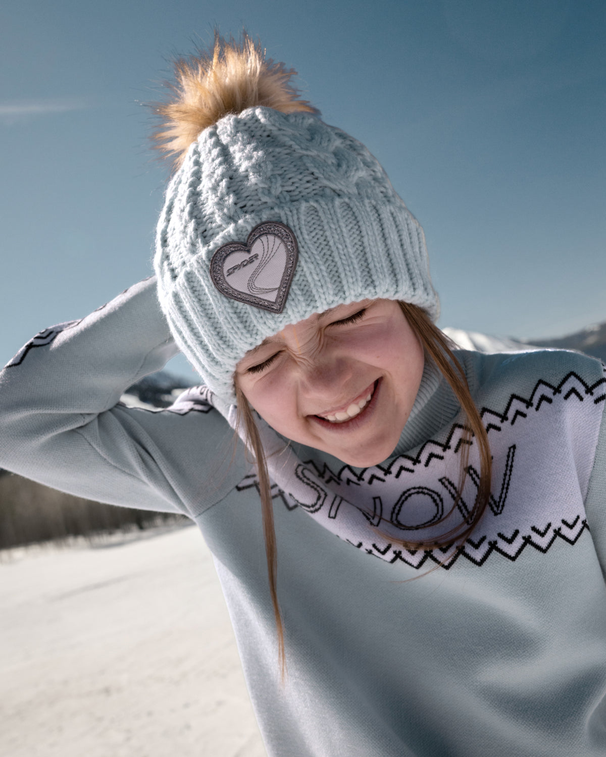 Girls' Luna Hat - Cloudy Blue