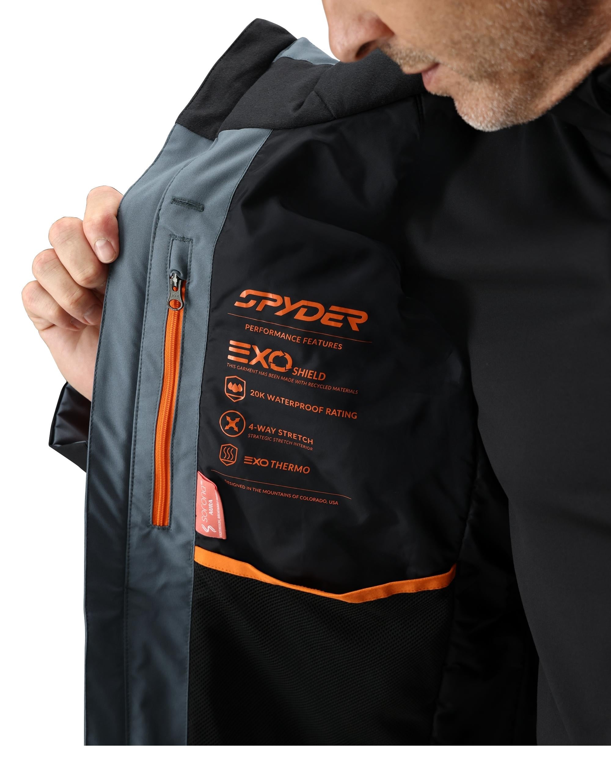 Men's Chambers Jacket - Slate Blue – Spyder