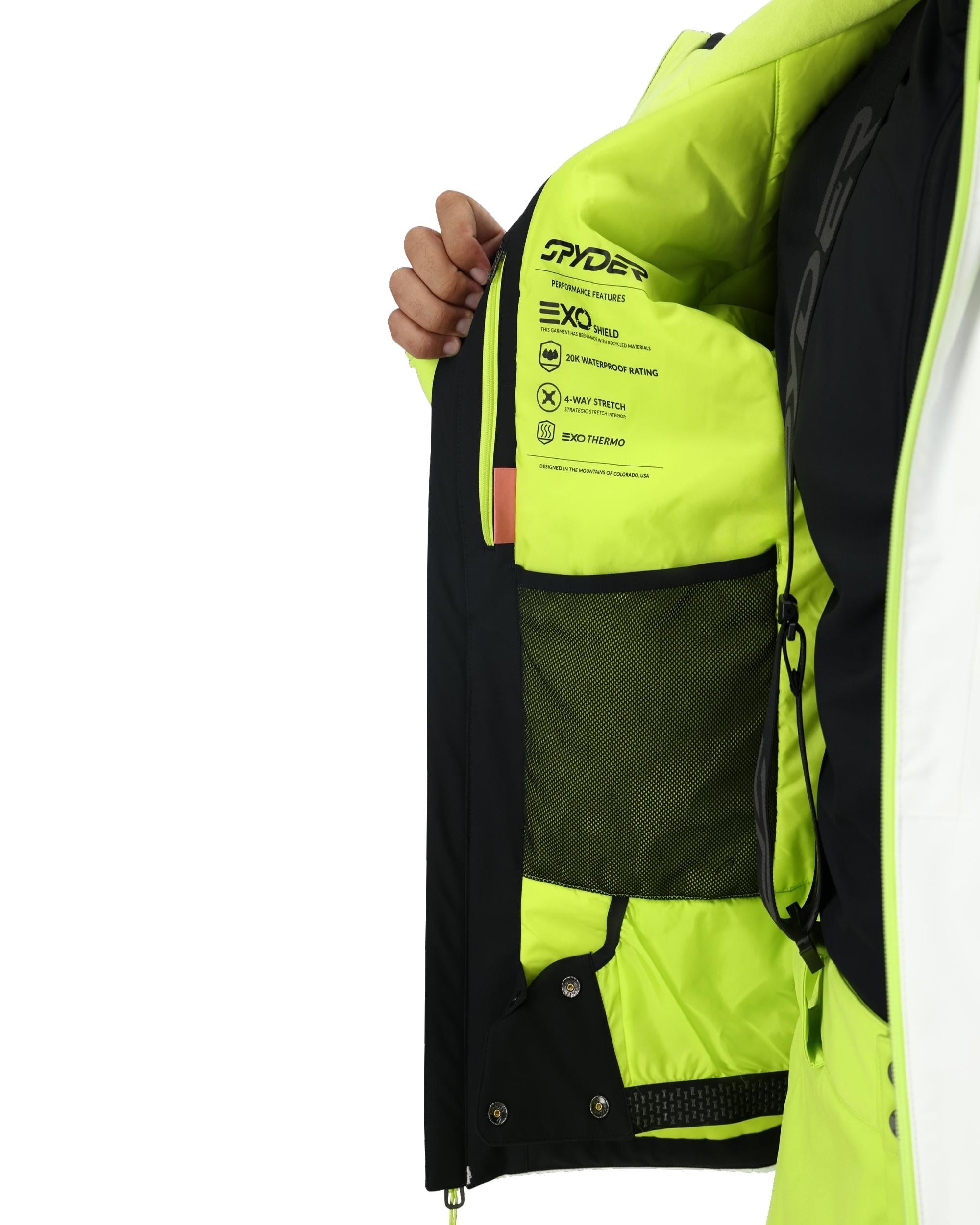 Mens Chambers Jacket - White – Spyder