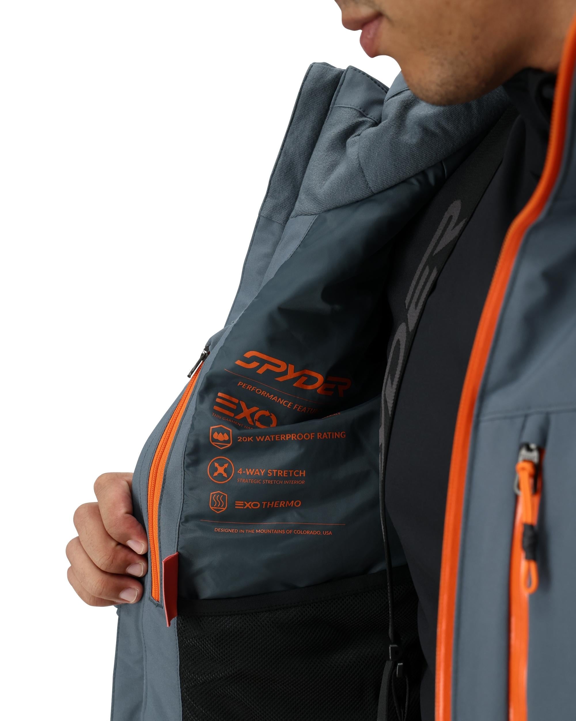 Men's Copper Jacket - Slate Blue – Spyder