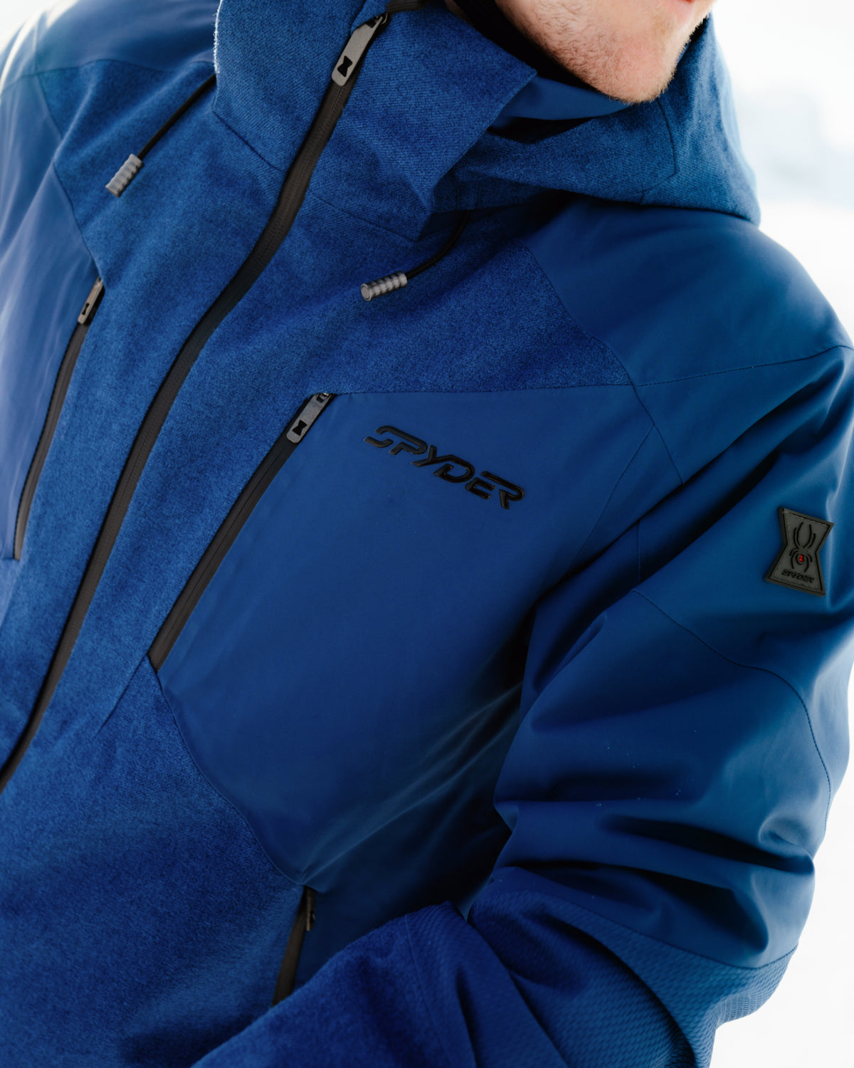 Men's Alyeska Melange Jacket - Indigo Melange