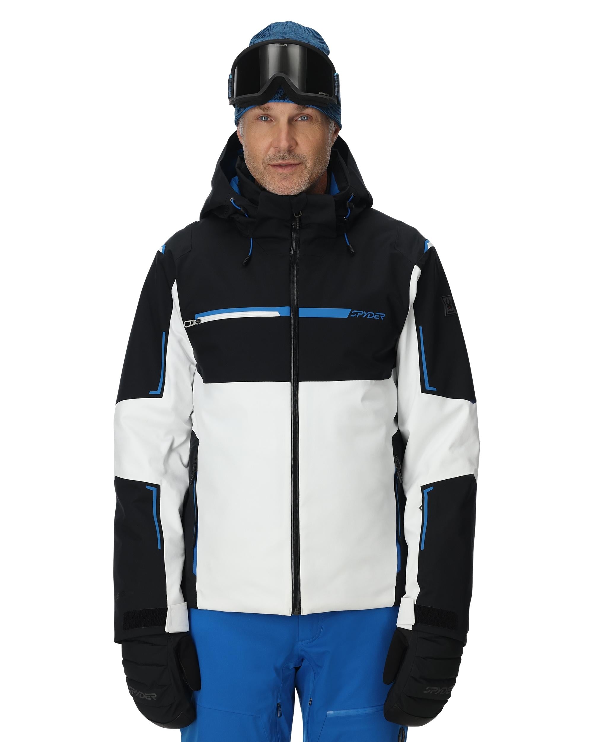 Mens Titan Jacket - White – Spyder